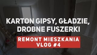 Remont mieszkania  ścianka postawiona drobne fuszerki gładzie [upl. by Suirtimid594]