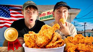 Two Brits try Best Fried Chicken in America [upl. by Alethia]