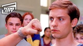 Peter Fights Flash at School  SpiderMan Tobey Maguire Kirsten Dunst [upl. by Layol526]