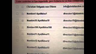 Importar contactos en Gmail usando un fichero CSV [upl. by Aneeuqahs]