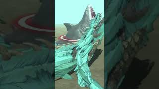 White Mosasaurus VS Mutant Megalodon Fight Battle  Animal Revolt Battle Simulator [upl. by Dorothy460]