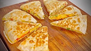 I Will Never Eat Anything Else But This  Breakfast Quesadilla Omelette Recipe [upl. by Berkow]