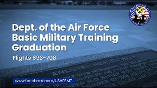 Department of the Air Force Basic Military Training Graduation Flights 693708  November 7 2024 [upl. by Baecher183]