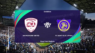 Sekhukhune United vs FC Saint Eloi Lupopo 16092023 CAF Confederations Cup PES 2021 [upl. by Anyar388]