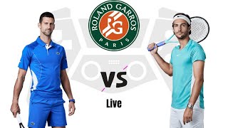 Novak Djokovic vs Lorenzo Musetti  French Open 2024 Live Match Today [upl. by Delanie]