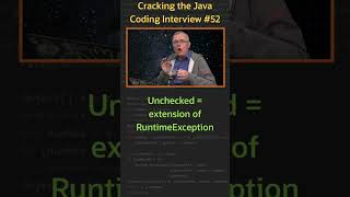 What difference between a checked and an unchecked Exception  Cracking the Java Coding Interview [upl. by Nuawd25]