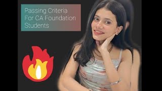 CA Foundation Passing Criteria  Sep 2024 Jan 2025  cafoundation [upl. by Savdeep]