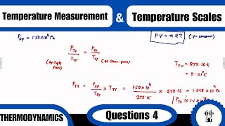 Temperature Measurement And Temperature Scales  Questions 4  Thermodynamics [upl. by Arakat318]