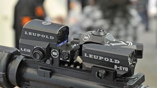 Leupold D EVO LCO and Delta Point Pro red dot sights at SHOT Show 2015 [upl. by Aohsoj]