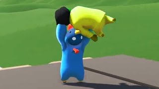 THE GREATEST KILL EVER Gang Beasts Funny Moments [upl. by Analli]