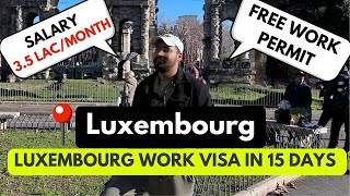 LUXEMBOURG WORK PERMIT 2024  JOBS IN LUXEMBOURG  FULL PROCESS [upl. by Derzon]