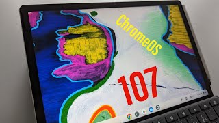 ChromeOS 107 All the new features New Desk wallpapers etc [upl. by Gitlow]