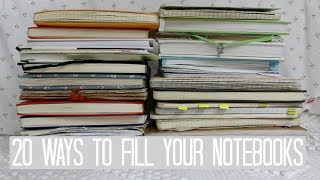 20 Ways to Fill Your Notebooks [upl. by Amero515]