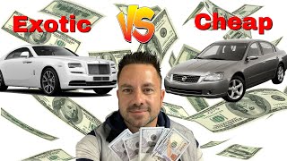 Flipping Exotic Cars VS Cheap Cars [upl. by Iduj]