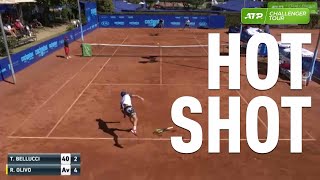 Olivo Drops His Racquet And Still Wins The Point [upl. by Anson230]