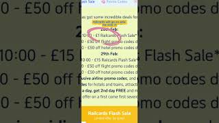 £1 Railcards flash sale is on Tripcom on 28th and 29th [upl. by Tamberg649]