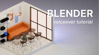 Blender 3D Beginner Friendly 3D Modeling Voiceover Tutorial Retro Bar [upl. by Mikah]