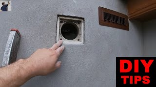 How to Fill Small amp Large Holes Outside  Exterior  External Wall and Patch Render [upl. by Nifares]