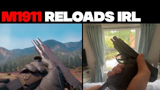 M1911 Video Game Reloads IRL [upl. by Antonella]