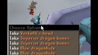 100 Vorkath Kills Dragon Slayer II PostQuest Boss [upl. by Yevi]