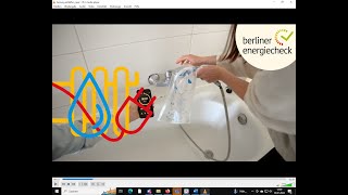 Tutorial Warmwasser sparen mit dem BUNDEnergiecheck [upl. by Sidoeht360]