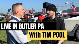 Tim Pool Interview at Trump Rally in Butler PA with Alec Lace [upl. by Keel4]