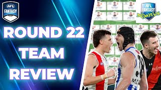 Round 22 Review  AFL Fantasy 2024 [upl. by Godart]