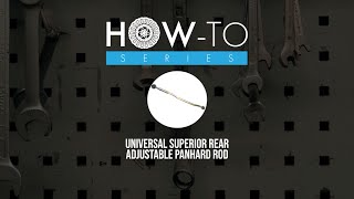 Superior Adjustable Rear Panhard Rod How ToUniversal instructions [upl. by Feola323]