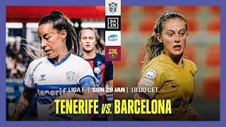 Granadilla Tenerife vs Barcelona  Liga F 202223 Matchday 17 Full Match [upl. by Riem146]