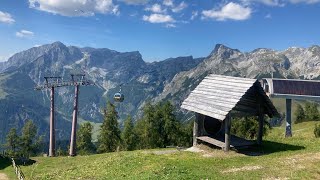 Ikarus Werfenweng 8er Gondel Sommer Talabfahrt Zeitraffer [upl. by Idnis720]