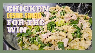 The Viral CHICKEN CESAR PASTA SALAD Recipe For The Win [upl. by Ferwerda]