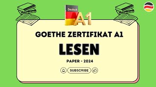 A1 Lesen Modelltest Paper mit Lösungen  Goethe Zertifikat  Start Deutsch 1 German Exam [upl. by Yellek]