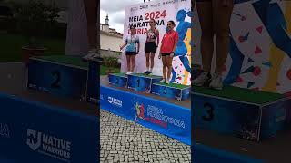 Meia Maratona de Leiria 2024 Podium F45 highlights 🥇🏆 shorts running meiamaratona leiria [upl. by Aiuqal]