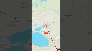 DISTANCE between Yerevan Armenia to Moscow Russia moscowregion aviation army eurasiaairshow rno [upl. by Sucitivel]