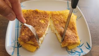 ¡Este omelette de queso cottage bajo en carbohidratos es el desayuno más delicioso que he probado [upl. by Akehsat]