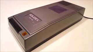 1987 Solidex 828 VHS videotape rewinder [upl. by Aronal]