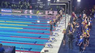 4x100m Freestyle Relay Women FINAL  USA New WR  World Aquatics SC 2024 Budapest [upl. by Petuu]