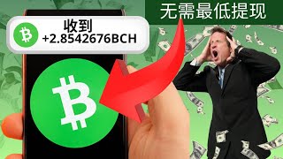 100 免費比特幣現金 🤑 免費 BCH 挖礦網站 2024  無最低提款額 [upl. by Zosima]