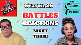 NBCs The Voice Season 26 The Battles Night Three REACTIONS [upl. by Thirzi]