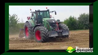 Livellamento Laser del terreno con Fendt 936 e Fontana 5 mt [upl. by Placeeda]