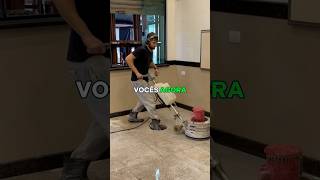 Granito desgastado e cheio de gordura mas nada é impossível pra RENOVE limpeza piso polimento [upl. by Adon]