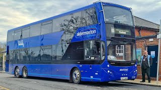 Aldermaston Coachlines Volvo B8LMCV eVoSeti BV73 MHM on Rail Replacement to Eastleigh [upl. by Aiva]