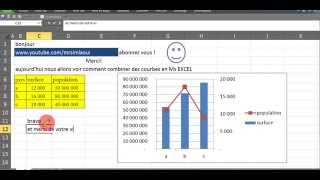 combiner 2 courbes de ms excel [upl. by Mou227]