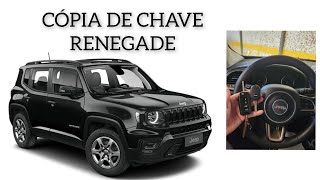 CÓPIA DE CHAVE JEEP RENEGADE 2018 RENEGADE COM CHAVE CANIVETE  CHAVEIRO ATUAL DIADEMA [upl. by Adnak]