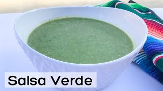 How to Make Roasted Salsa Verde Tomatillo Green Salsa Recipe [upl. by Rekab]