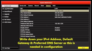 HIKVISION NVRDVR NETWORK SETUP [upl. by Clementina721]