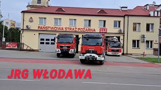 Trąby Wyjazd plutonu gaśniczego 551L21 25 54GBARt GCBA SHD JRG Włodawa [upl. by Bacchus]