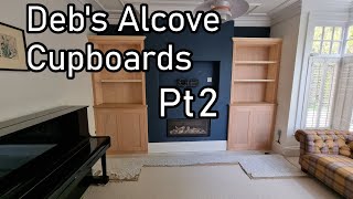 Debras Alcove cupboards amp Shelves build Pt2  Cutting amp planing Beech to make the front frames [upl. by Zadack]