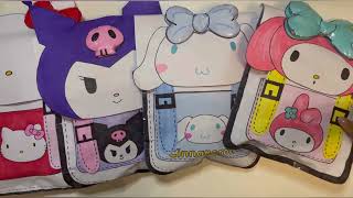 🎀 Paper Squishy DIY 🎀 Sanrio Backpack  Blind Bag ASMR [upl. by Fleur]