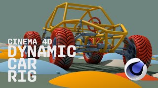 Cinema 4D  Dynamic Car Rig DCR [upl. by Euseibbob]